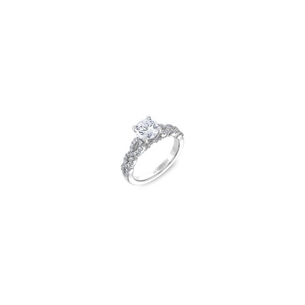 Lady's 14K White Gold Ring Mounting W/68 Diamonds Orin Jewelers Northville, MI