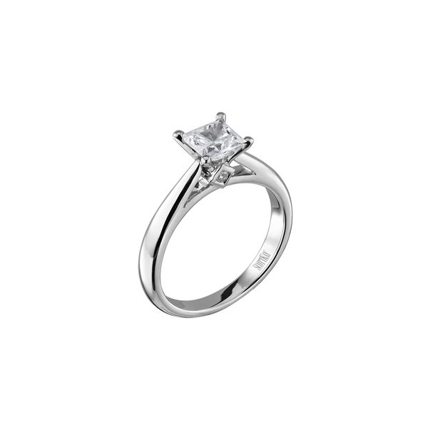 Lady's 14K White Gold Ring Mounting W/2 Diamonds Orin Jewelers Northville, MI