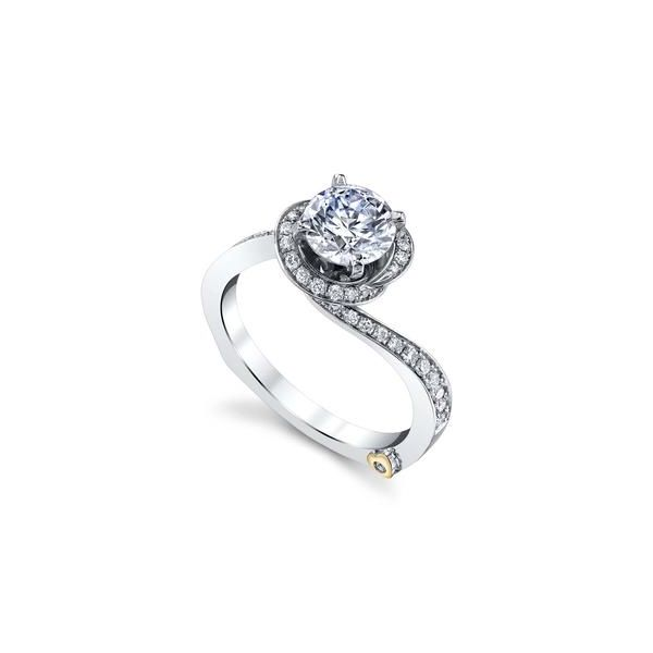 Lady's 14K White Gold FASCINATION Ring Mounting W/29 Diamonds Orin Jewelers Northville, MI