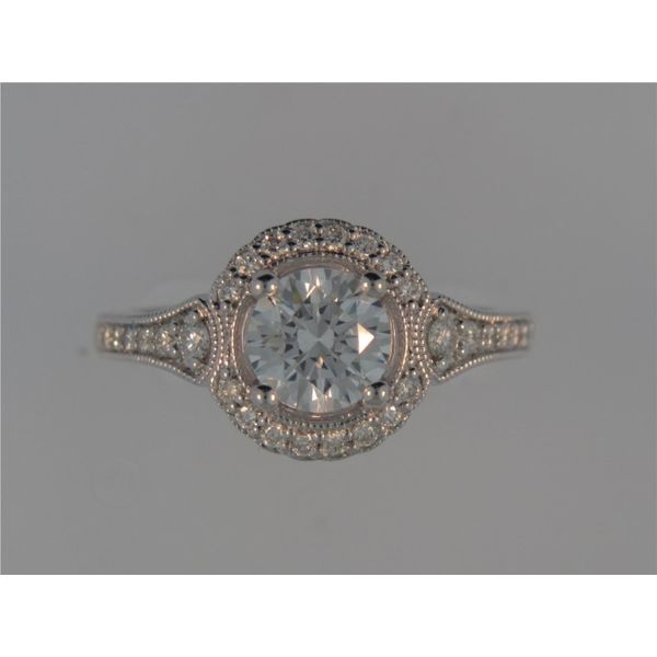 Lady's 14K White Gold Ring Mounting W/34 Diamonds Orin Jewelers Northville, MI