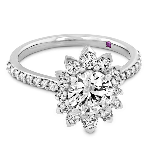 Hayley Paige Behati Say It Your Way Oval Engagement Ring Mounting Image 2 Orin Jewelers Northville, MI