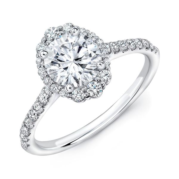 14k White Gold Ring Mounting With 32 Diamonds Orin Jewelers Northville, MI