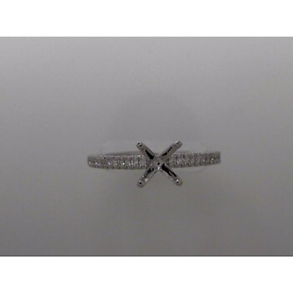14k White Gold Ring Mounting With 26 Diamonds Orin Jewelers Northville, MI