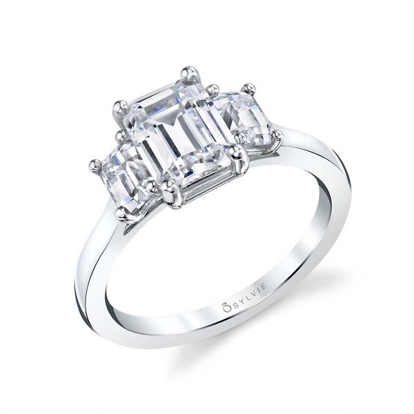 14k White Gold Ring Mounting With 2 Diamonds Orin Jewelers Northville, MI