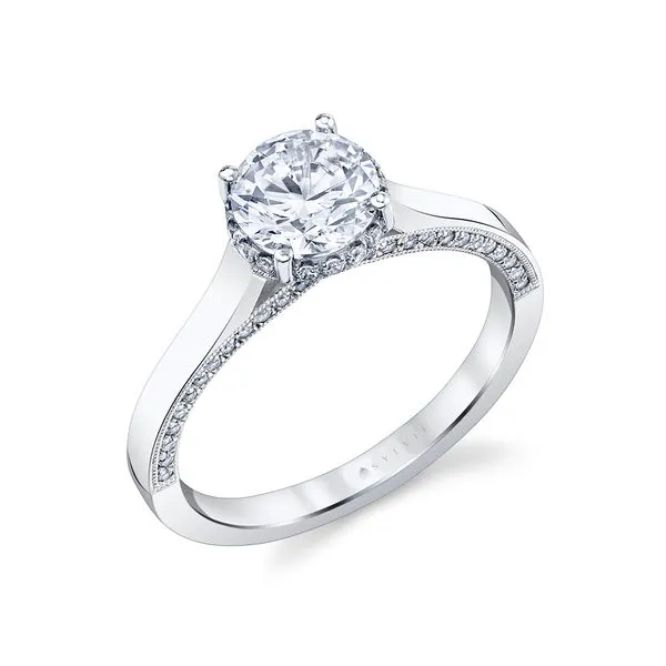 14k White Gold Ring Mounting With 82 Diamonds Orin Jewelers Northville, MI