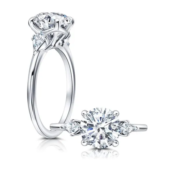 14K White Gold Ring Mounting With 2 Diamonds Orin Jewelers Northville, MI