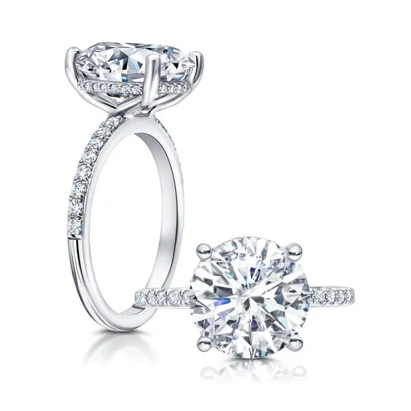 14k White Gold Ring Mounting With 44 Diamonds Orin Jewelers Northville, MI