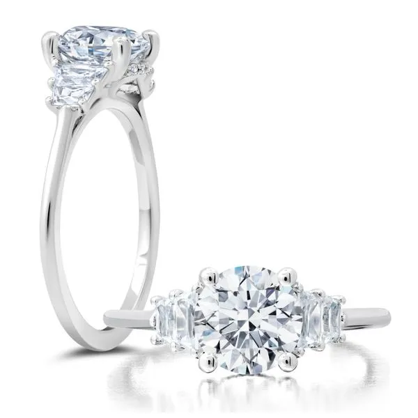 14k White Gold Ring Mounting With 10 Diamonds Orin Jewelers Northville, MI