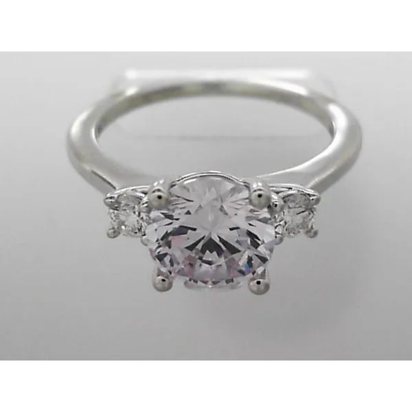 14k White Gold Ring Mounting With 2 Diamonds Orin Jewelers Northville, MI