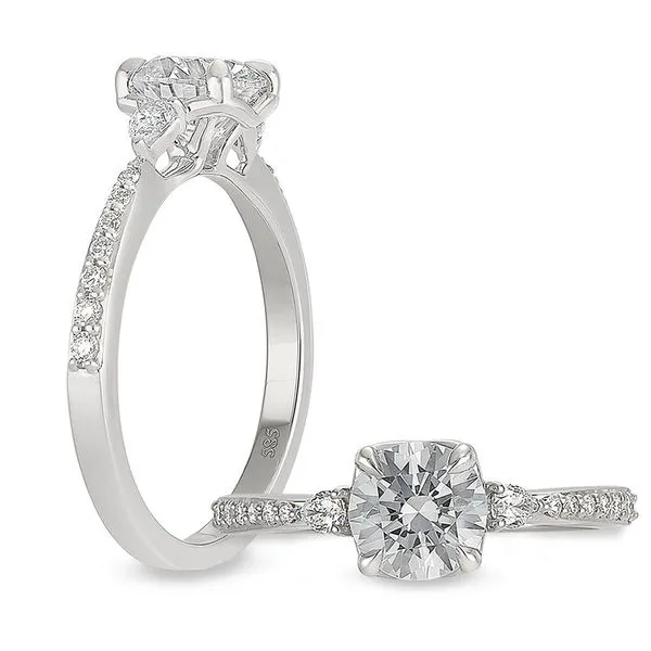 14k White Gold Ring Mounting With 16 Diamonds Orin Jewelers Northville, MI