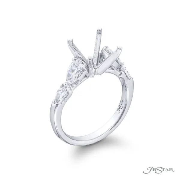 Platinum Ring Mounting With 4 Diamonds Orin Jewelers Northville, MI