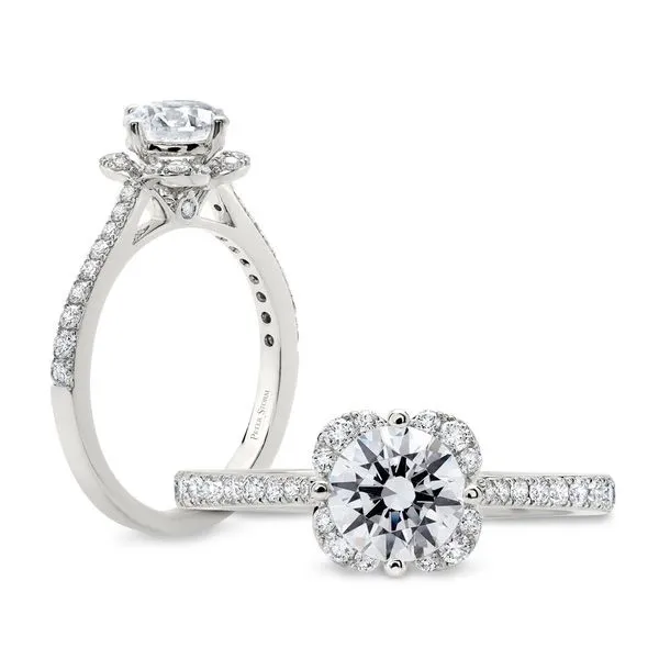 14K White Gold Ring Mounting W/32 Diamonds Orin Jewelers Northville, MI