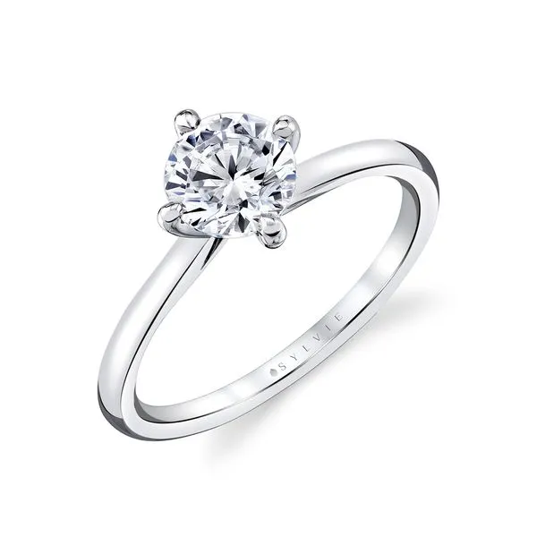 14K White Gold Engagement Ring Mounting Orin Jewelers Northville, MI