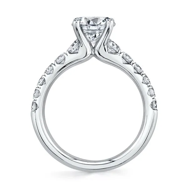 14K White Gold Ring Mounting With 12 Diamonds Image 2 Orin Jewelers Northville, MI