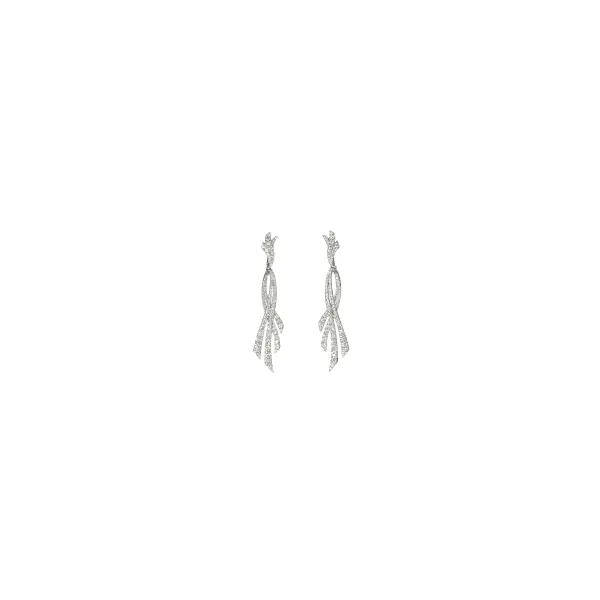 Lady's 18K White Gold Bellisima Earrings W/196 Diamonds Orin Jewelers Northville, MI