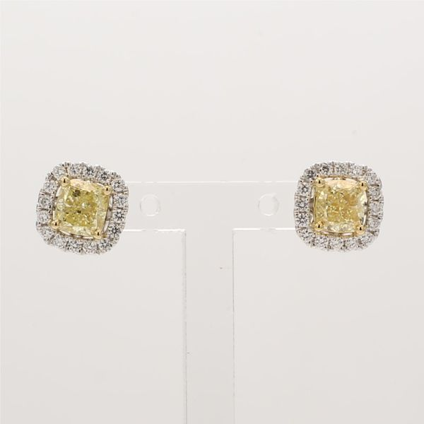 18k White Gold Earrings With 34 Diamonds Orin Jewelers Northville, MI