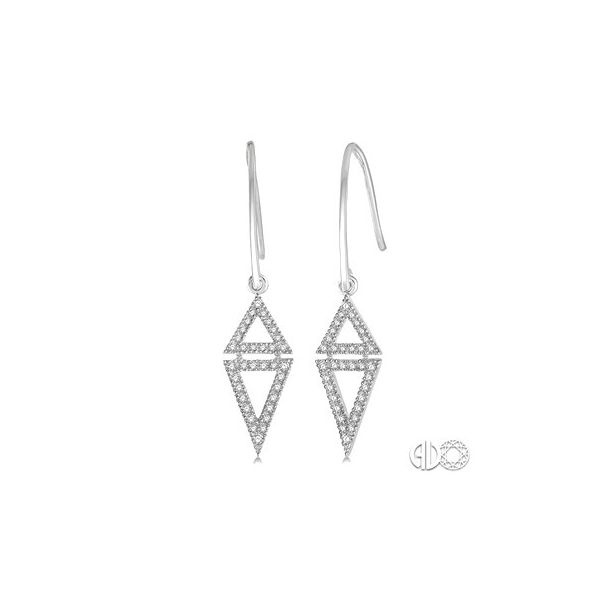 14k White Gold Earrings w/68 Diamonds Orin Jewelers Northville, MI