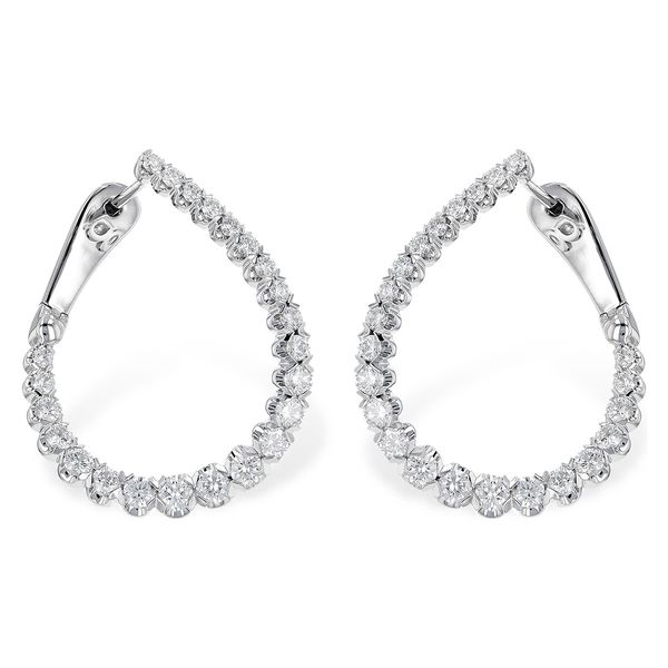 14k White Gold Earrings With 46 Diamonds Orin Jewelers Northville, MI