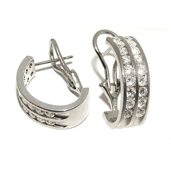 14k White Gold Earrings With 48 Diamonds Orin Jewelers Northville, MI