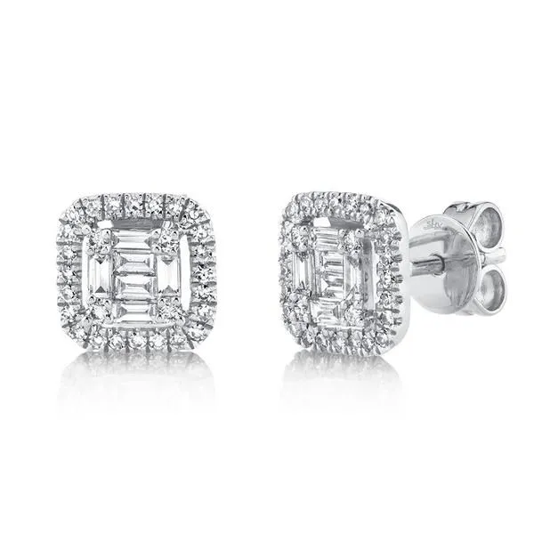 14k White Gold Earrings With 68 Diamonds Orin Jewelers Northville, MI