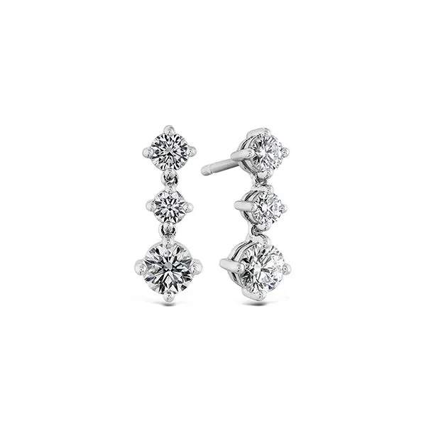18k White Gold Earrings With 6 Diamonds Orin Jewelers Northville, MI