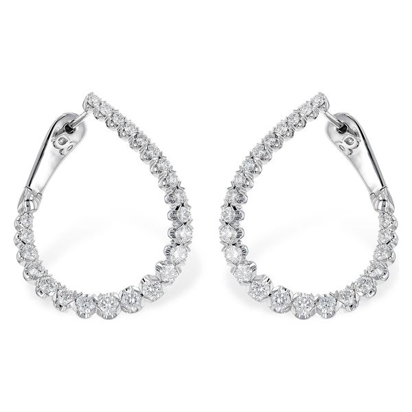 14k White Gold Earrings With 46 Diamonds Orin Jewelers Northville, MI