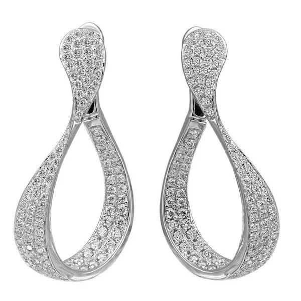 18k White Gold Earrings With 206 Diamonds Orin Jewelers Northville, MI