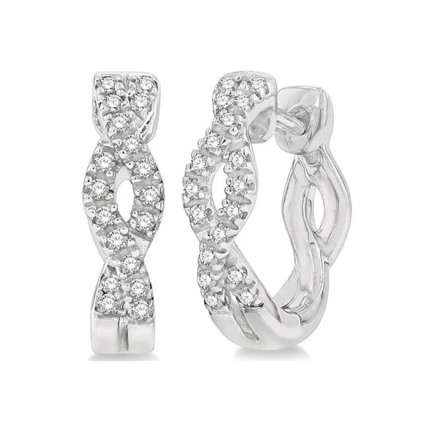 10k White Gold Earrings With 36 Diamonds Orin Jewelers Northville, MI
