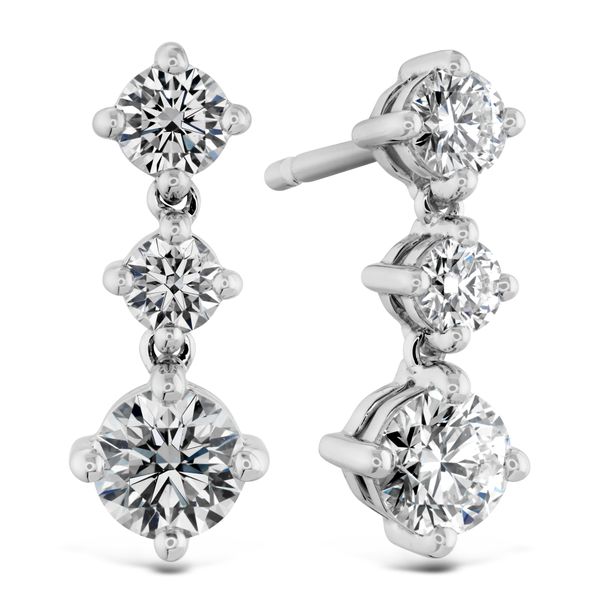 18k White Gold Earrings With 6 Diamonds Orin Jewelers Northville, MI