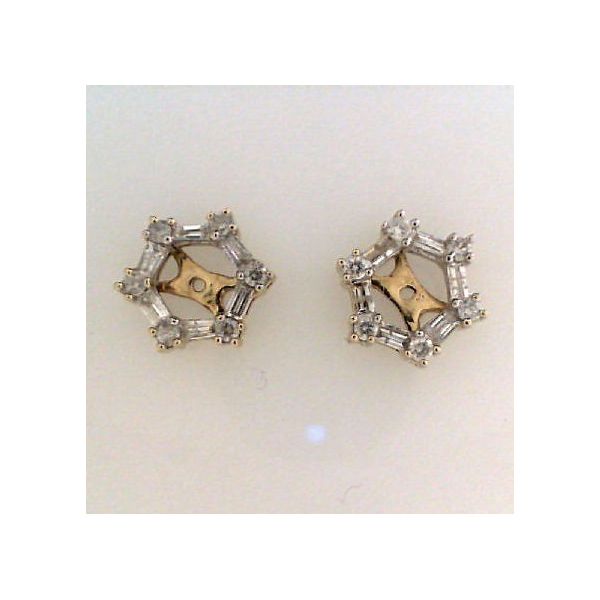 Estate - 10K Diamond Earring Stud Jackets Orin Jewelers Northville, MI