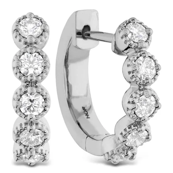 18k White Gold Earrings With 10 Diamonds Orin Jewelers Northville, MI