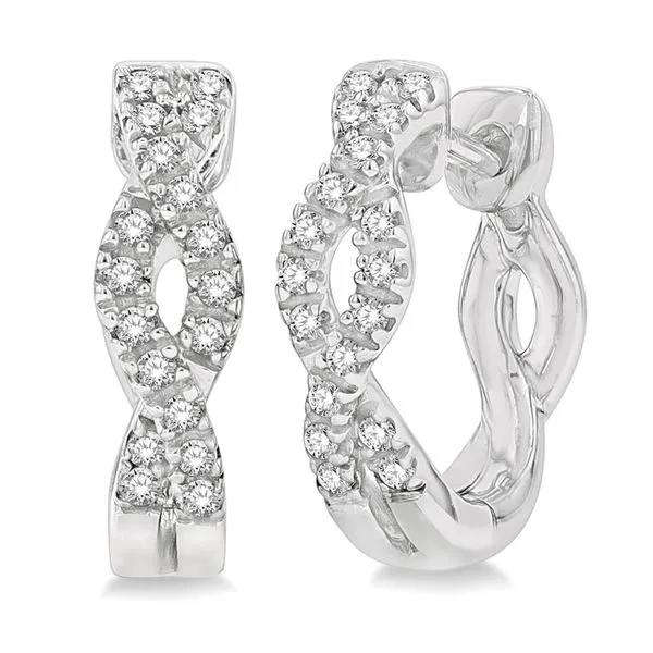 10k White Gold Earrings With 36 Diamonds Orin Jewelers Northville, MI