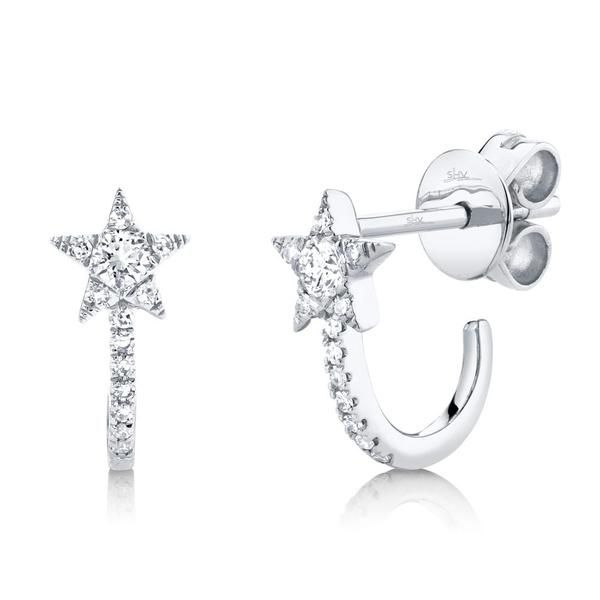 14k White Gold Earrings With 26 Diamonds Orin Jewelers Northville, MI