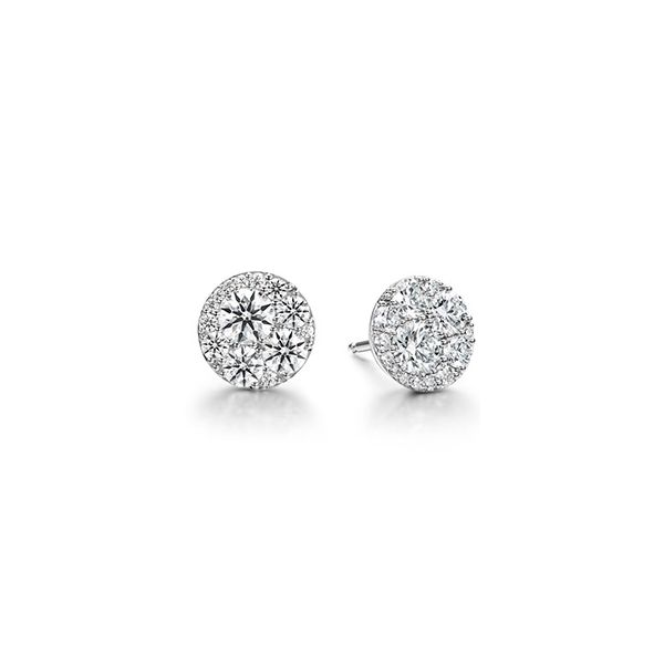 18k White Gold Earrings With 20 Diamonds Orin Jewelers Northville, MI