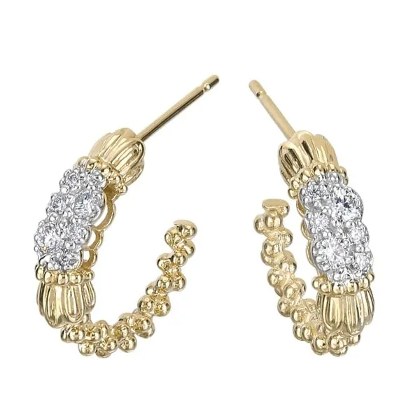 14k Yellow Gold Earrings With Diamonds Orin Jewelers Northville, MI