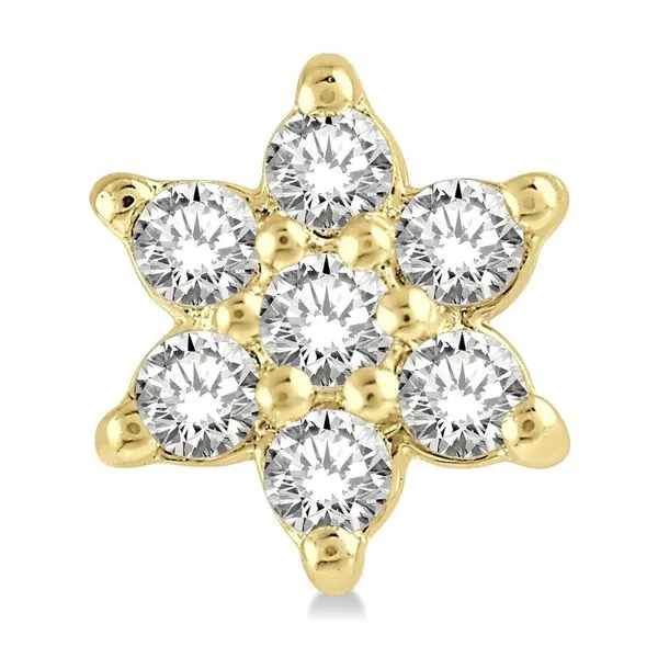 Diamond Flower Studs Image 2 Orin Jewelers Northville, MI