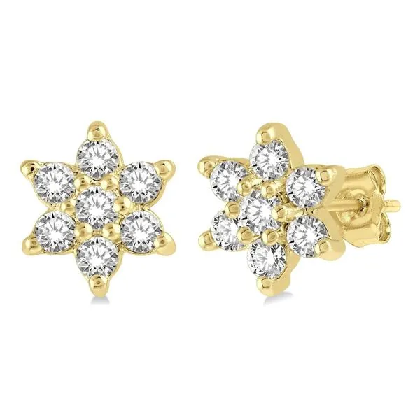 Diamond Flower Studs Orin Jewelers Northville, MI