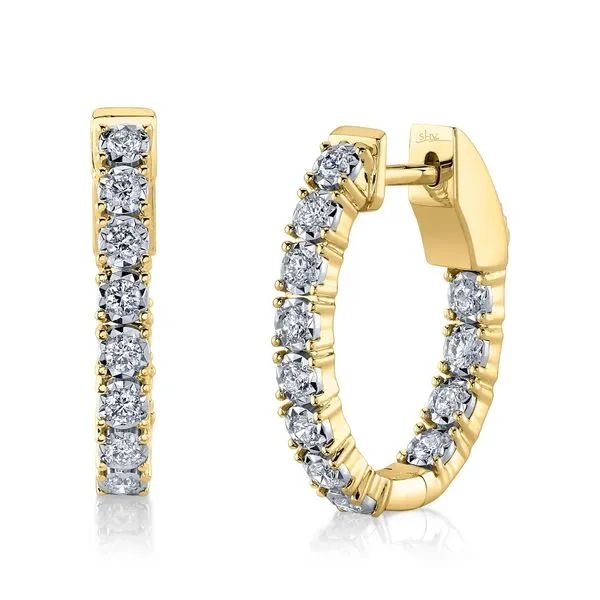 14k Yellow Gold Earrings With 24 Diamonds Orin Jewelers Northville, MI