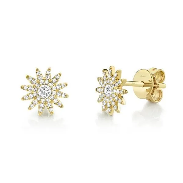 14k Yellow Gold Earrings With 74 Diamonds Orin Jewelers Northville, MI