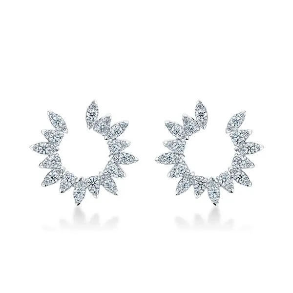 18K White Gold Diamond Earrings by Hearts on Fire Orin Jewelers Northville, MI