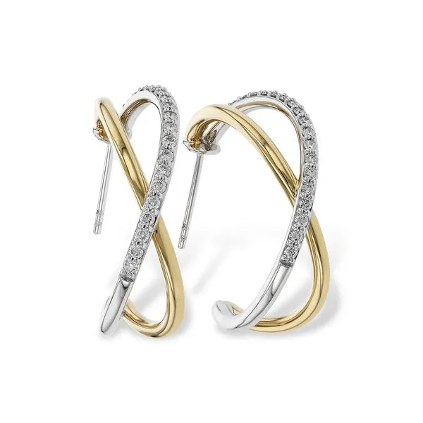Crossover Diamond Hoops Orin Jewelers Northville, MI