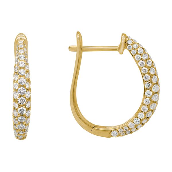 14K Yellow Gold Hoop Earrings With 162 Earrings Orin Jewelers Northville, MI