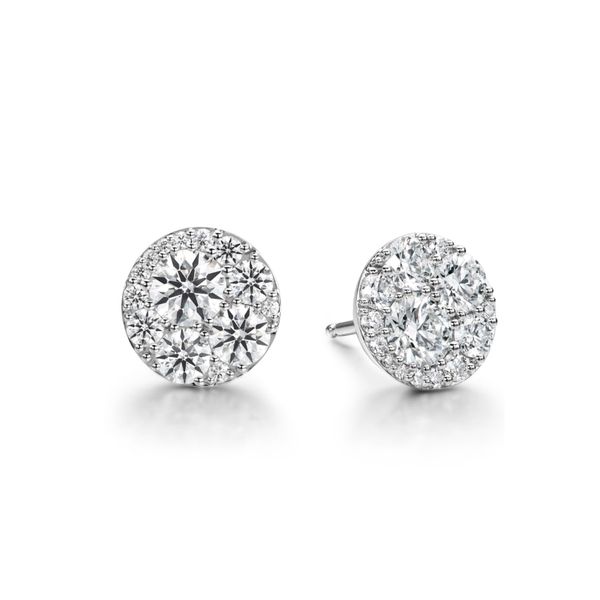 18K White Gold Tessa Diamond Circle Earrings By Hearts On Fire Orin Jewelers Northville, MI