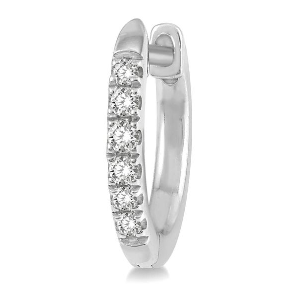 Diamond Huggie Hoops Image 2 Orin Jewelers Northville, MI