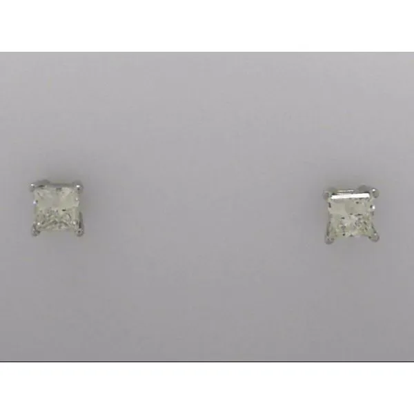 14k White Gold Stud Earrings With 2 Diamonds Orin Jewelers Northville, MI