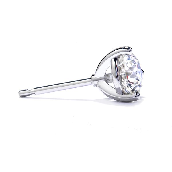 18k White Gold Hearts on Fire Diamond Stud Earrings Image 2 Orin Jewelers Northville, MI