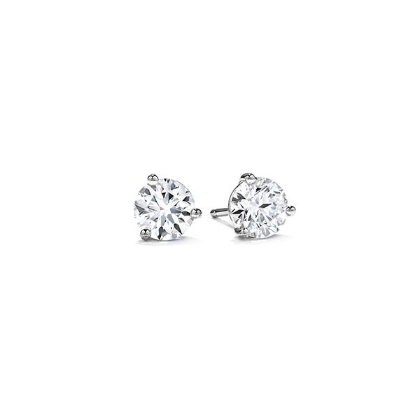14K White Gold Stud Earrings With 2 Diamonds Orin Jewelers Northville, MI