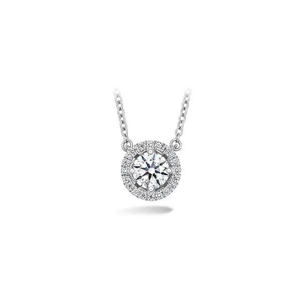 Lady's 18k White Gold JOY Pendant by Hearts on Fire With 15 Diamonds Orin Jewelers Northville, MI