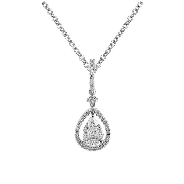 Lady's White Gold 18 Karat Pendant With 40 Diamonds Orin Jewelers Northville, MI