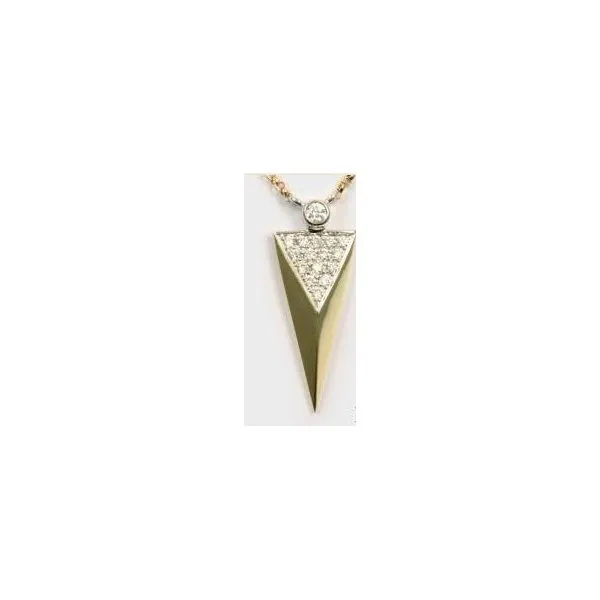 14K Yellow & White Gold Pendant With 16 Diamonds Orin Jewelers Northville, MI